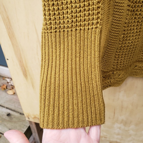 Chico's Cozy Textured Cowl Sweater Martini Olive 0 - Picture 9 of 12